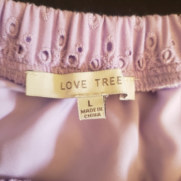 Love Tree 2 pc Lilac Top and Skirt size Large.  FF86 - Picture 5 of 9